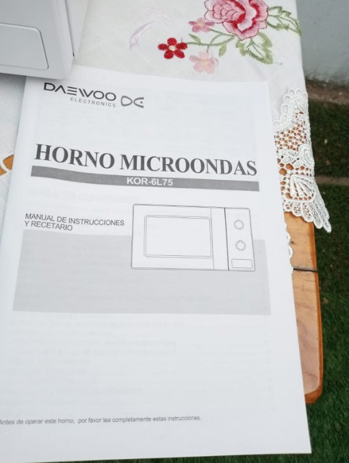 Hornomicroondas Daewoo - manual