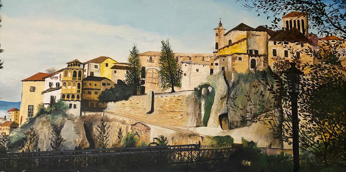 Barcelona. Oleo sobre Lienzo. 122 x 65 cm.