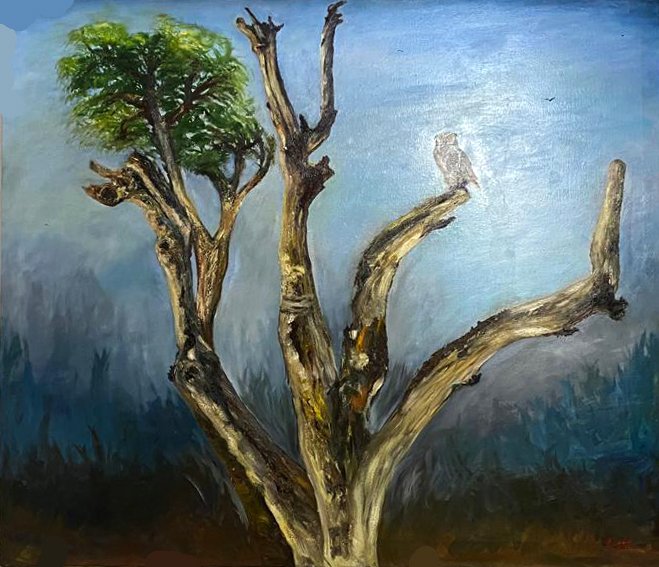 Latídos de Destrucción. Oleo sobre Lienzo. 145 x 125 cm.