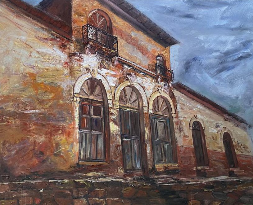 Abandono Totoreño. Oleo sobre Lienzo. 119 x 98 cm.
